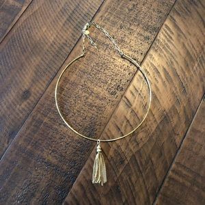 Stella & Dot Gold Tassel Choker